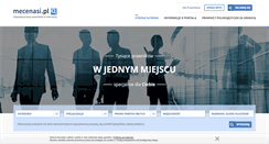 Desktop Screenshot of mecenasi.pl