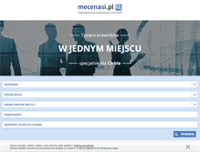 Tablet Screenshot of mecenasi.pl